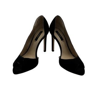 Zara Basic Collection Black Peep-Toe Heels Size 36